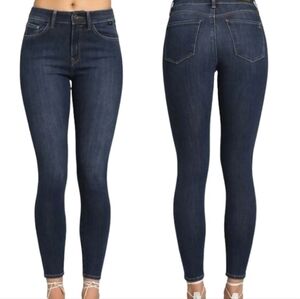 Mavi Jeans Womens 27 High Rise Super Skinny Stretch Dark Denim